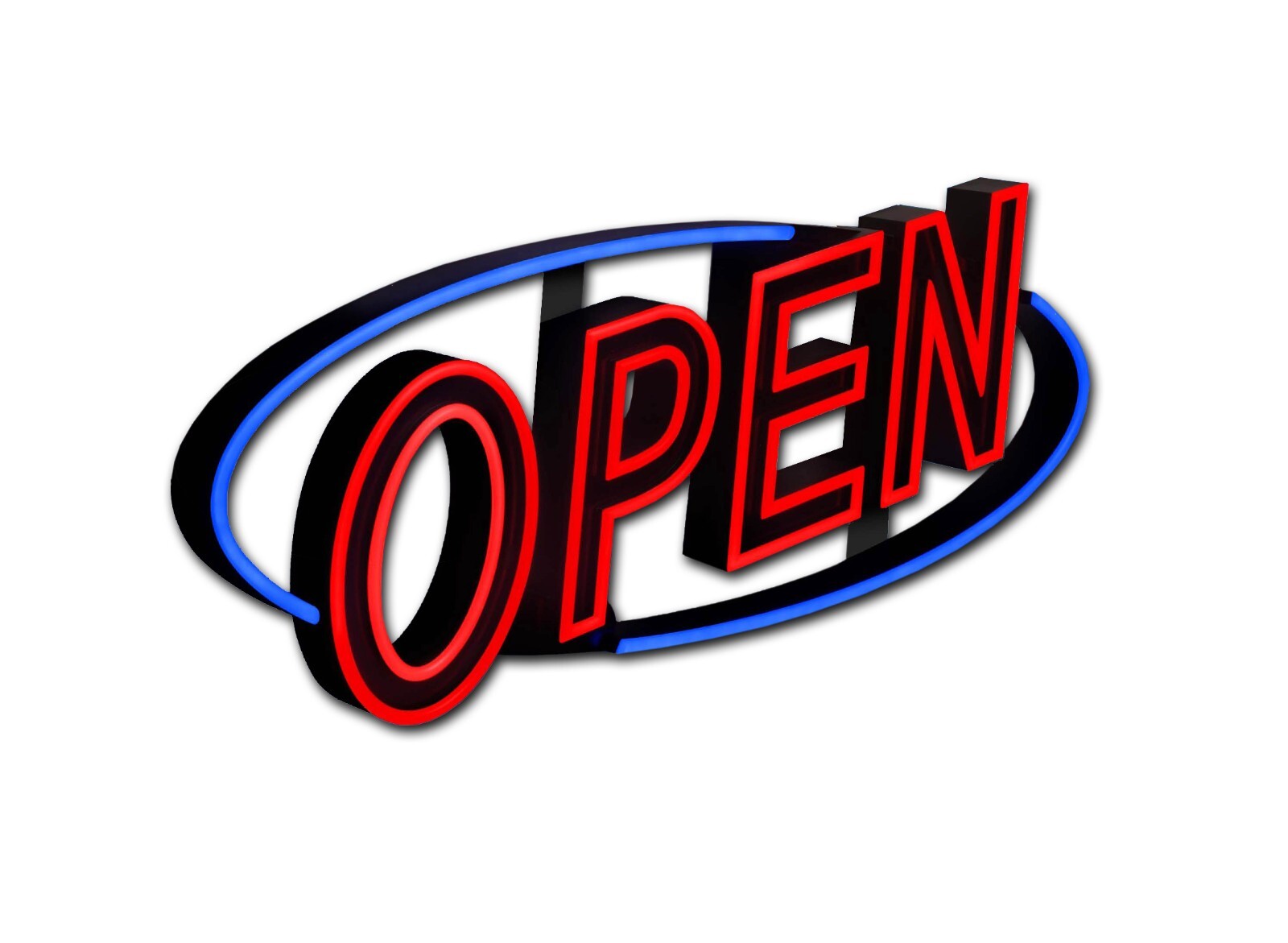 Optiva Open Signs | Neon Open Sign Look, LED Lights | 12 Eye-Catching Animations