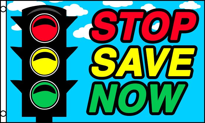 STOP SAVE NOW Flag 3×5 ft Business Advertising Sign Banner Store Discount Sale