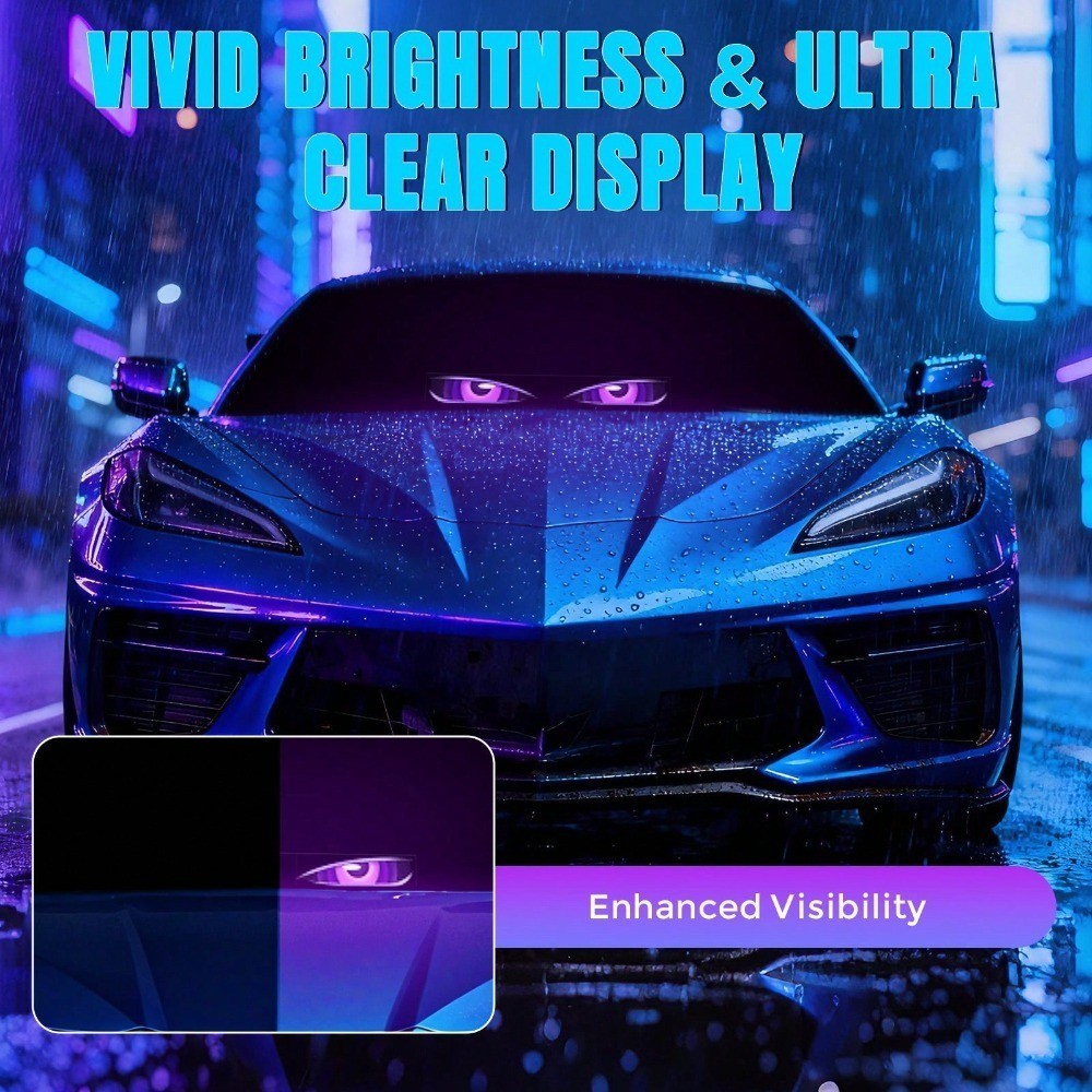 Programmable LED Car Sign Bluetooth APP Control Scrolling Display For Car Decor