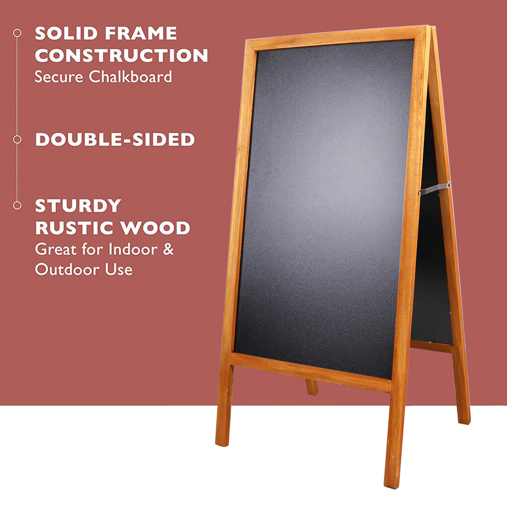 Magnetic A-Frame Chalkboard Message Sign Board Extra Large 44&Prime;x22&Prime; Free Standing
