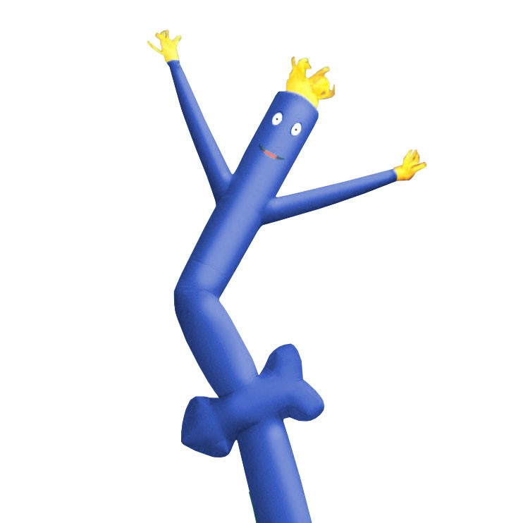 Advertising Inflatable Tube Man 12ft Blow Up Fly Guy Wavy Blue Arrow No Blower