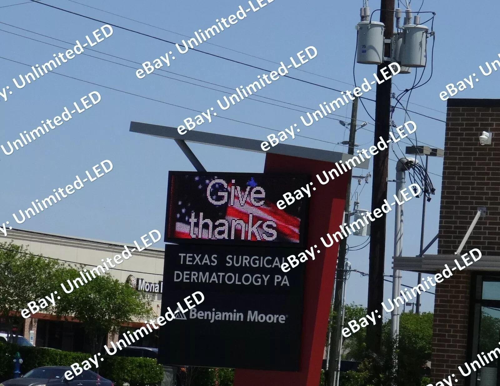 5&prime; x 10&prime; P10 Outdoor Double-Sided Full-Color LED Billboard Sign 5 Years Warranty