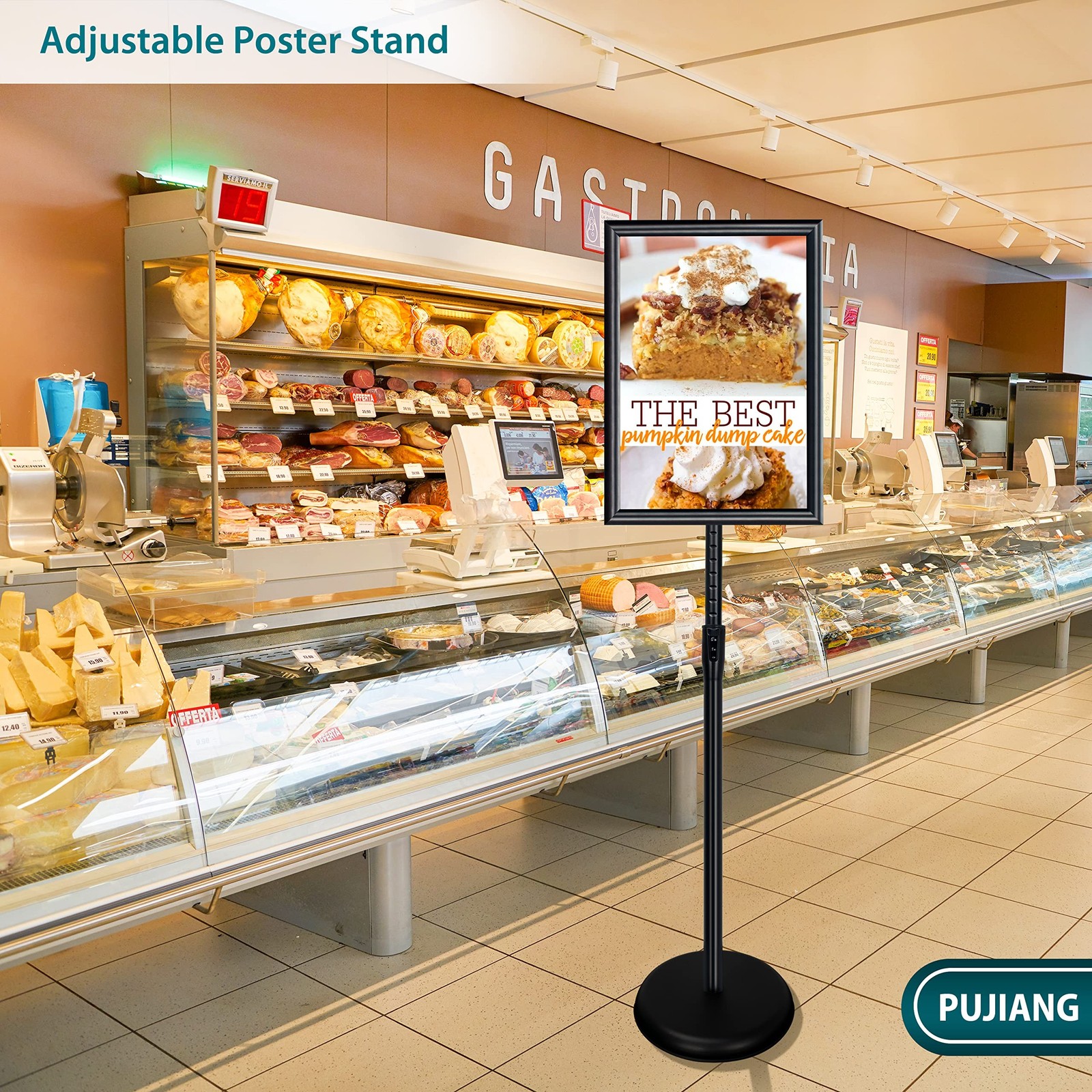 6Packs 11×17 Inch Adjustable Sign Holder Poster Stand, Heavy Duty Floor Sign …