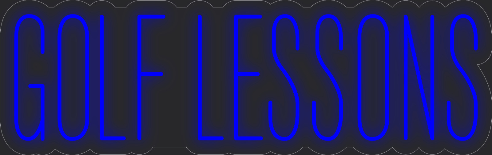 Golf lessons Neon LED Sign Business Wall Decor Lighted Store Sign 36 x 11 in.