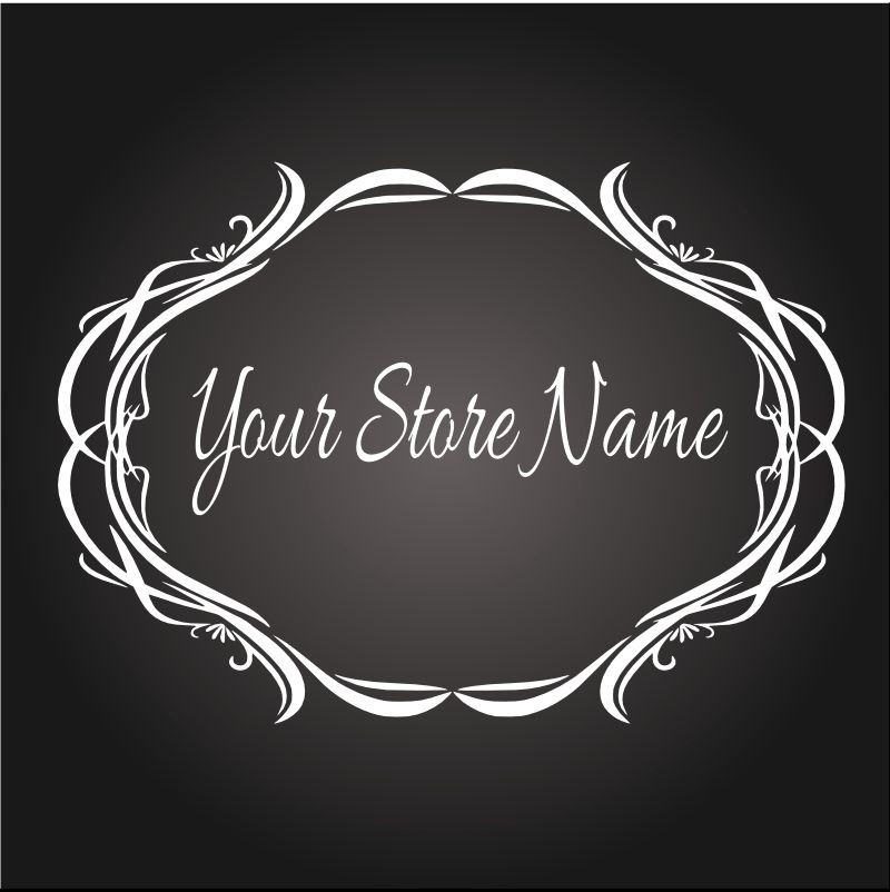Custom Business Store Name Logo Vinyl Window Decal 11×14 Sticker Sign Glass Hour