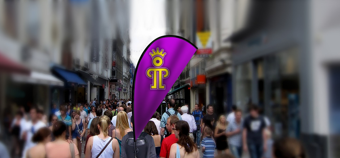 Advertising Feather & Teardrop Flags – Backpack Tradeshow Flags