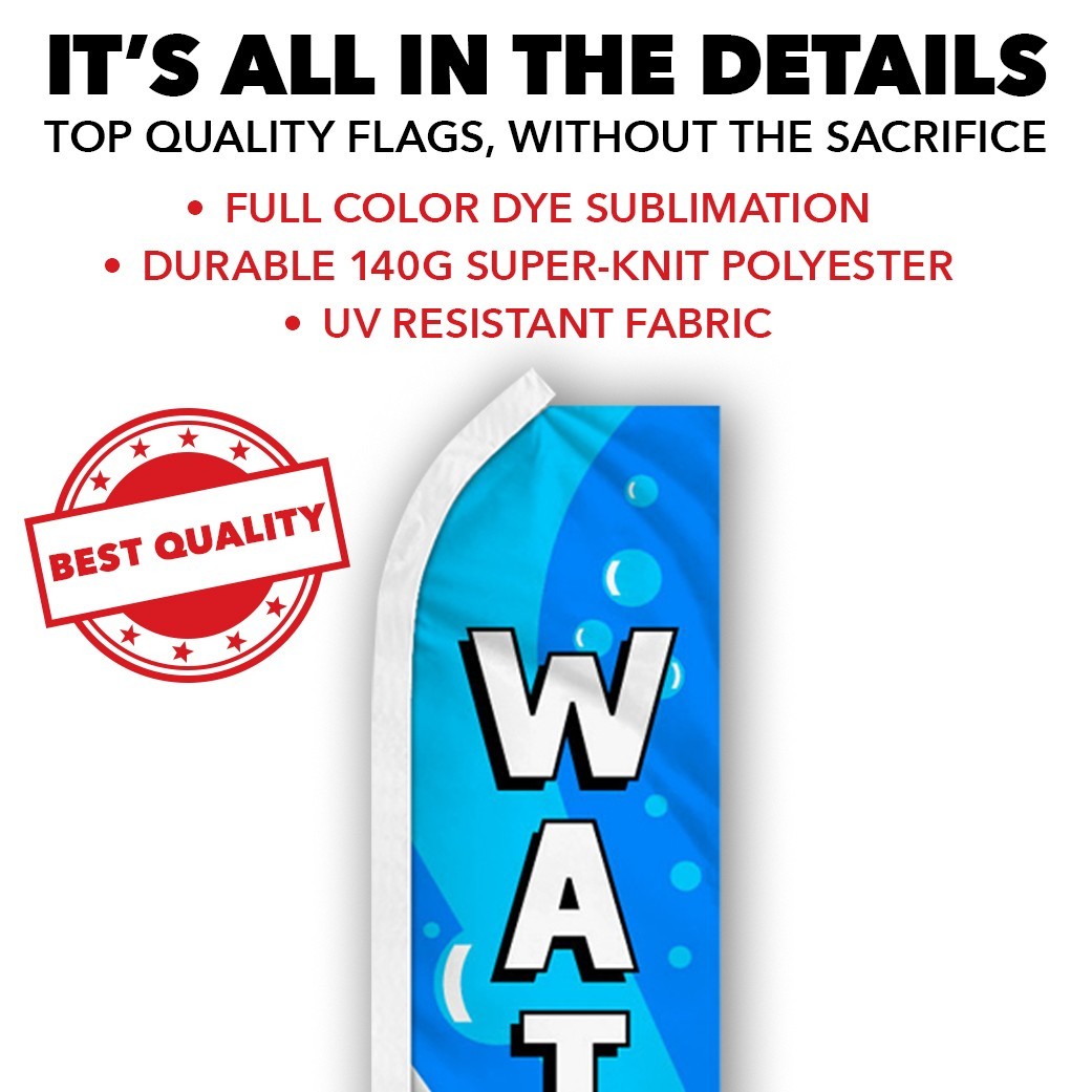 Water Advertising Swooper Feather Flutter Flag Concessions Drinks