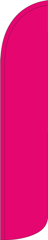 Solid Hot Pink 15&prime; Tall Windless Swooper Feather Banner Flag & Pole Kit