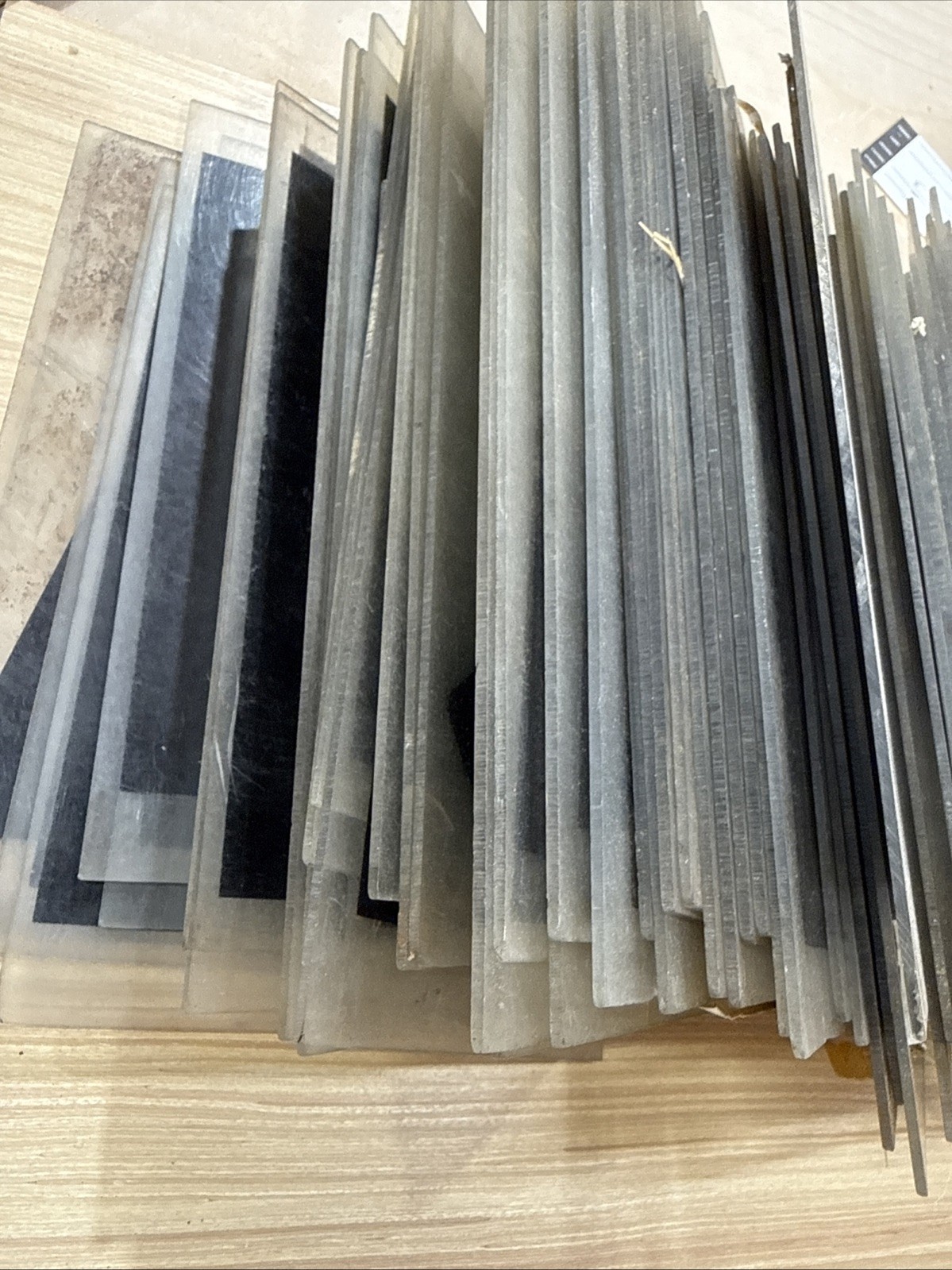 Mixed Lot Of 110 9” Plexiglass Sign Letters (not Full Alphabet) See List