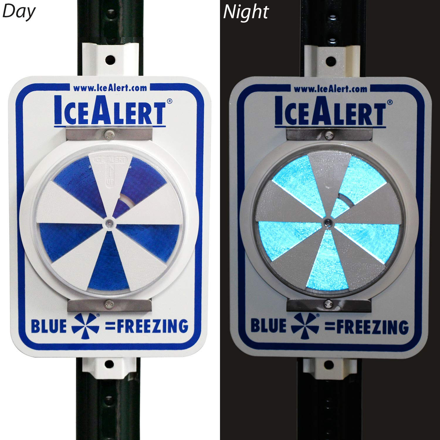 Smartsign Ice Alert Sign – 12 X 7 Inch, Universal Mount Temperature Sensitive In