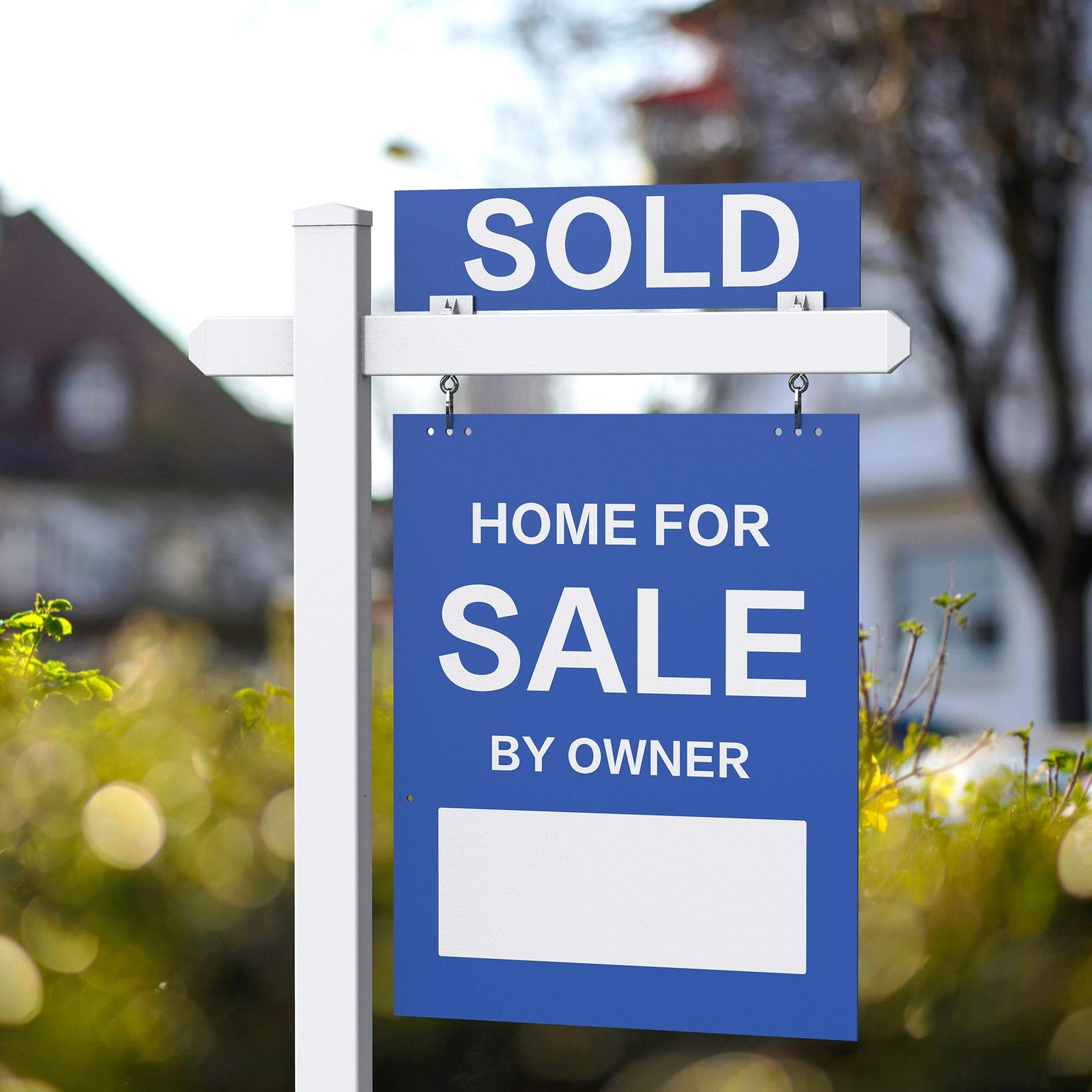 Real Estate Sign Clips, Sign Rider Clips for Hanging Signs (Qty 55) 1