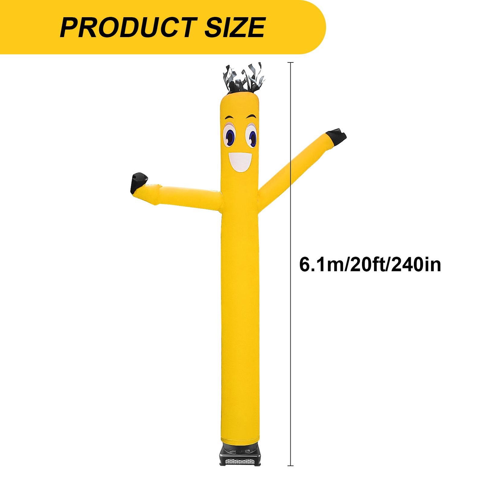 20ft Inflatable Puppet Dancer W/Blower Advertising Air Wind Tube Skys Wavy Man