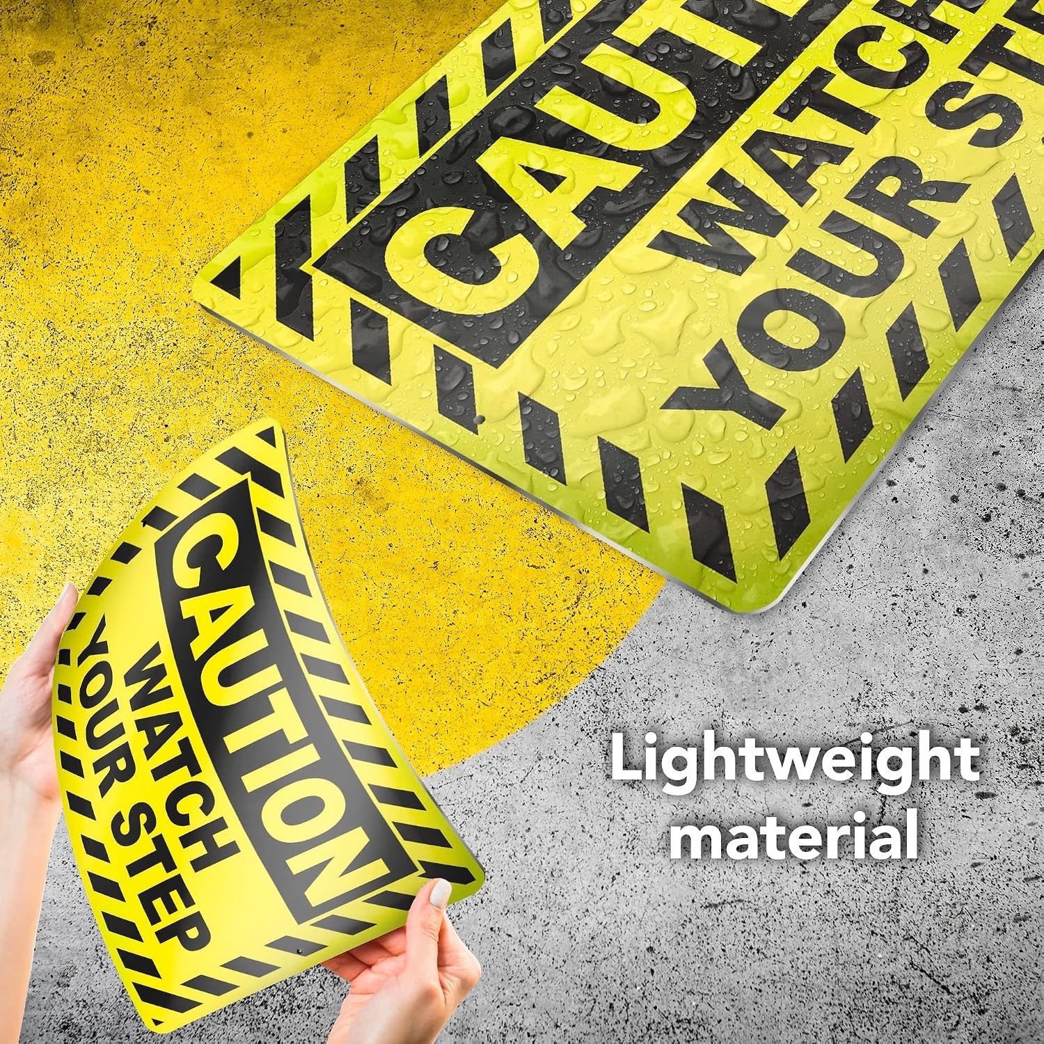 Watch Your Step Sign, 8×12 Aluminum Caution Signs, UV Protected, Weatherproof