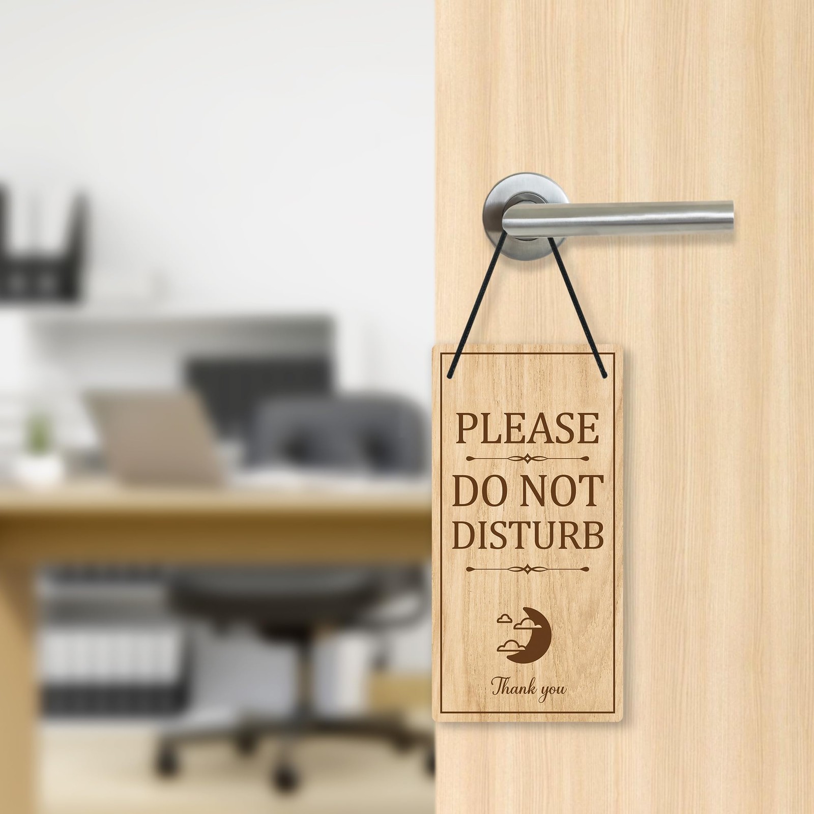 1 PCS Please Do Not Disturb Sign Welcome Please Knock PVC Plaque Door Hanger