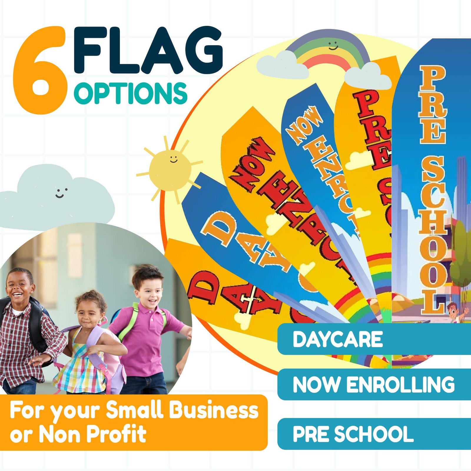 Onpoint Wares Now Enrolling 2 2.5 Ft X 11.5 Ft Weatherproof Polyester Feather