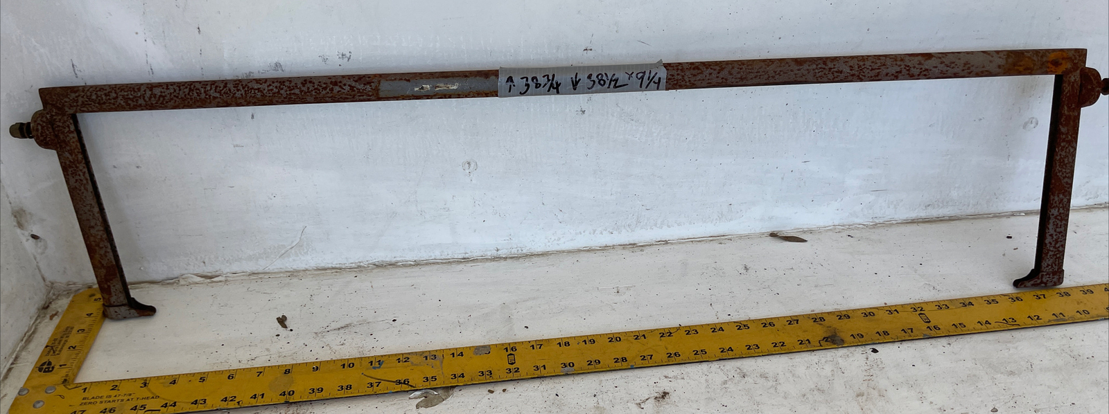 Vintage Windshield Frame 38.75&Prime;/38.5&Prime; x 9.25&Prime;. #14