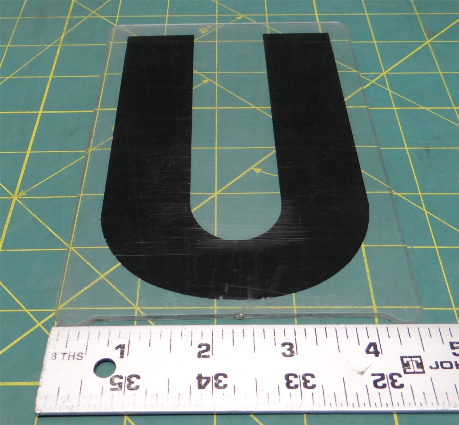 (U) 7&Prime; x 4-1/2&Prime; Acrylic Wagner Zip-Change Marquee Sign Changeable Letter