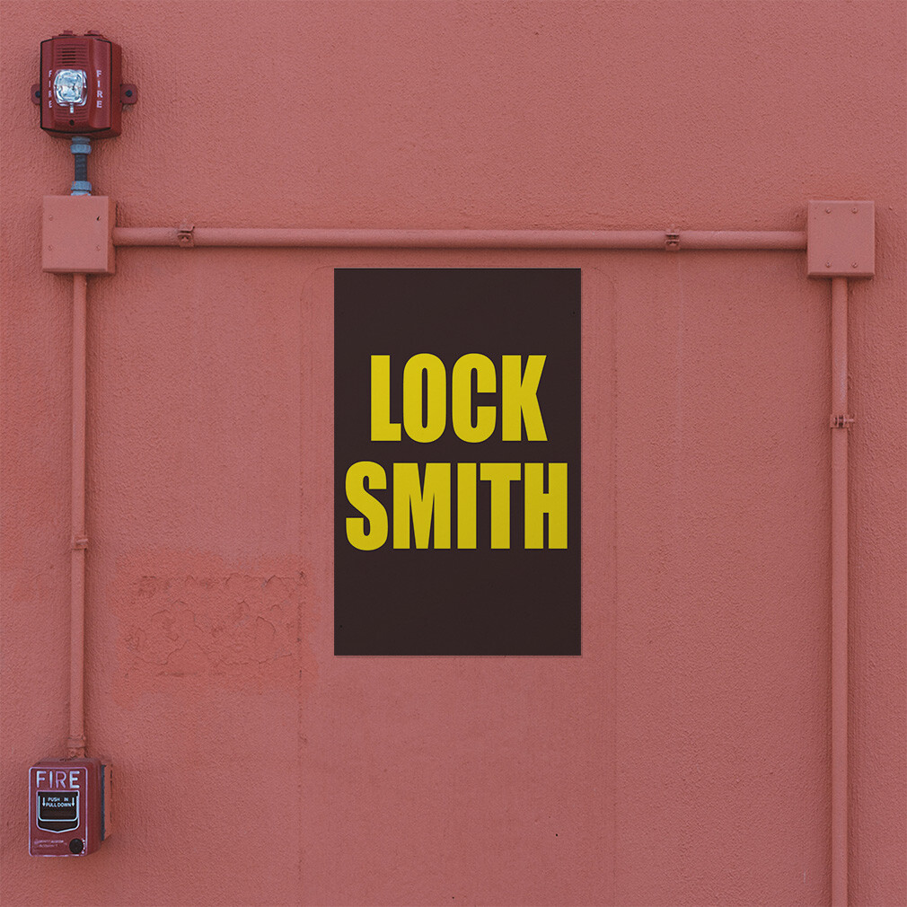 Door Decals Vertical Vinyl Stickers Multiple Sizes Lock Smith Promotion Business