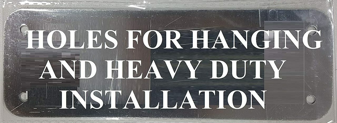 BASEMENT NOT AN EXIT SIGN -BRUSHED ALUMINUM (2 X 7.75)-REF24-1027