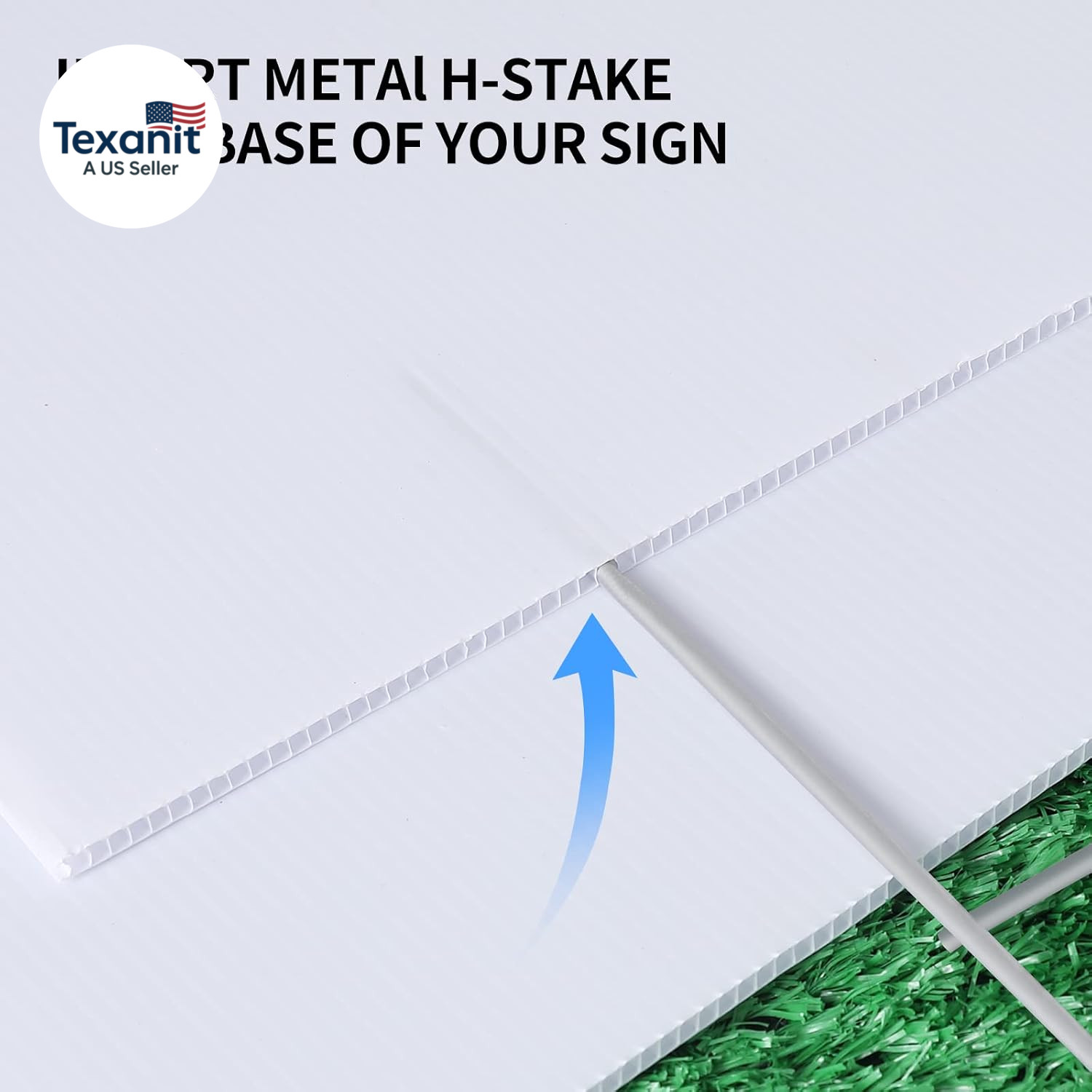 10 PACK 18 X 12 Inches Blank Yard Signs – Waterproof Corrugated Plastic Signs, B