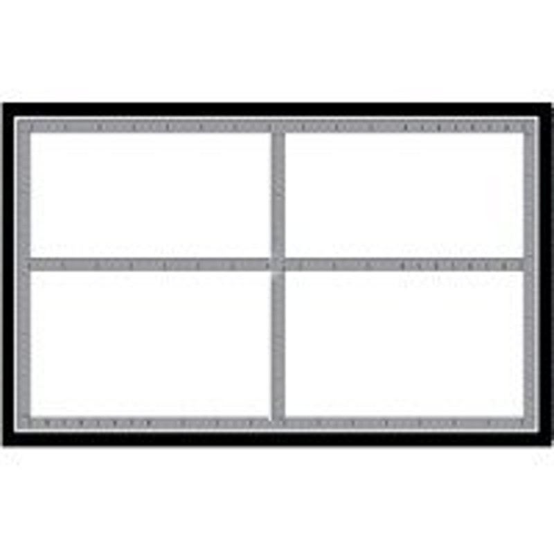 Centurion SLC501 Laser Sign, Black/Silver Background, 5-1/2 in W x 3-1/2 in H Di