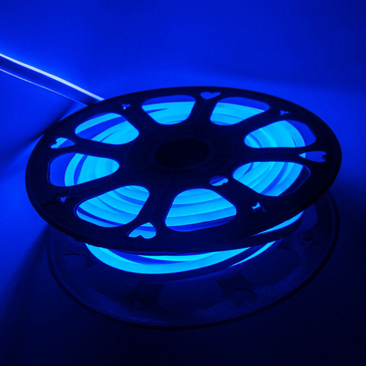 Blue 330ft 110V Waterproof LED Neon Rope Light Strip Outdoor DIYSign Lighting US