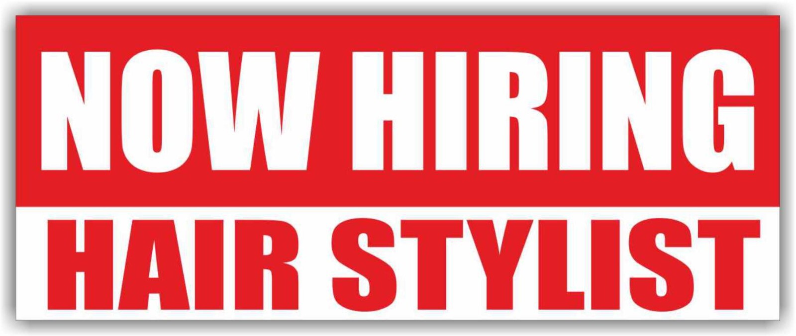 NOW HIRING HAIR STYLIST Advertising Banner Vinyl Mesh Sign job Salon Shop Barber