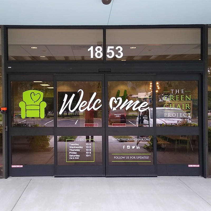 Business Info Storefront Window Vinyl Lettering Decal Custom Text