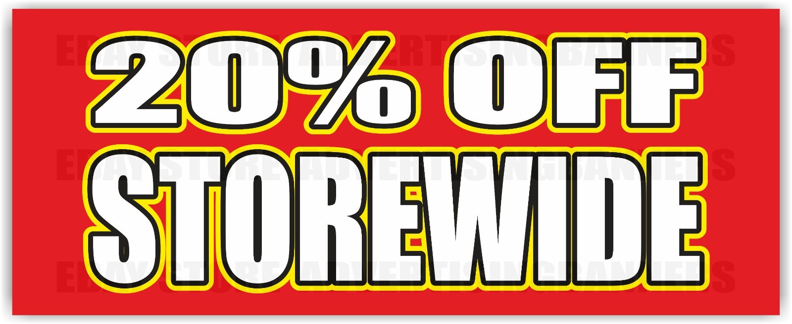 20% OFF STOREWID Advertising Banner Vinyl Mesh Sign BIG SALE discount CLEARANCE