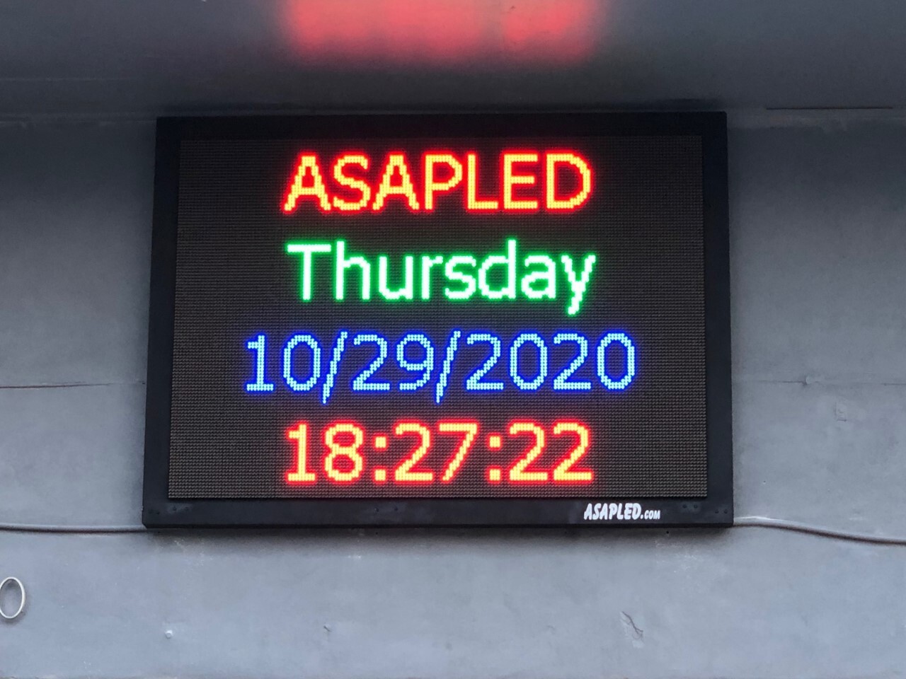 P10 Full Color LED Scrolling Sign with Wi-Fi – 6.5&Prime; x 25&Prime;, Long Life!