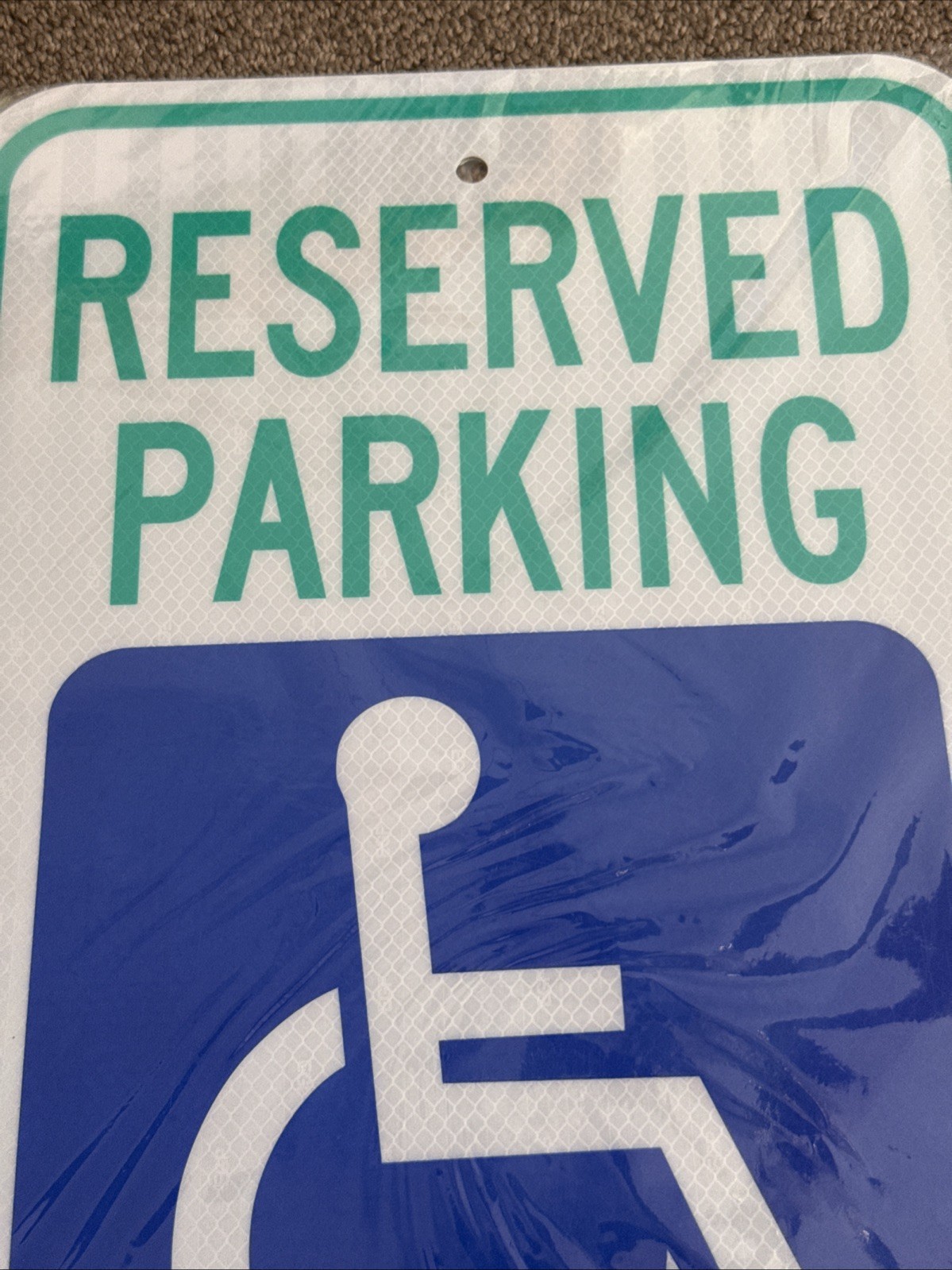 2 Reserved Handicap Parking Sign Aluminum Composite Metal Car Lot Signs 8&Prime;x12&Prime;