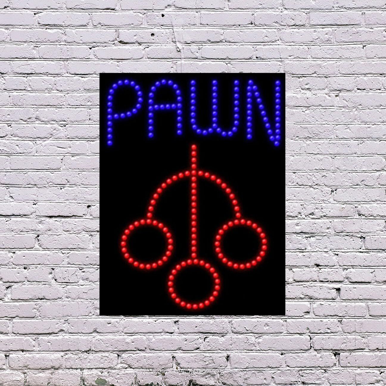 LED Pawn Sign | Light Up Sign | 26&Prime;H x 20&Prime;W x 2&Prime;D