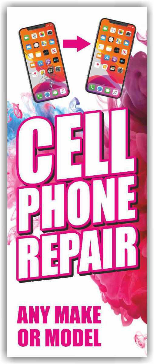 CELL PHONE REPAIR Advertising Banner Vinyl Mesh Sign Flag service laptop shop