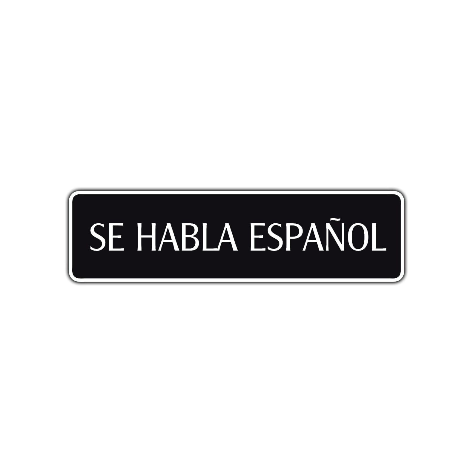 Se Habla Español Street Sign Home Decor Gift Spanish Bilingual Aluminum Sign