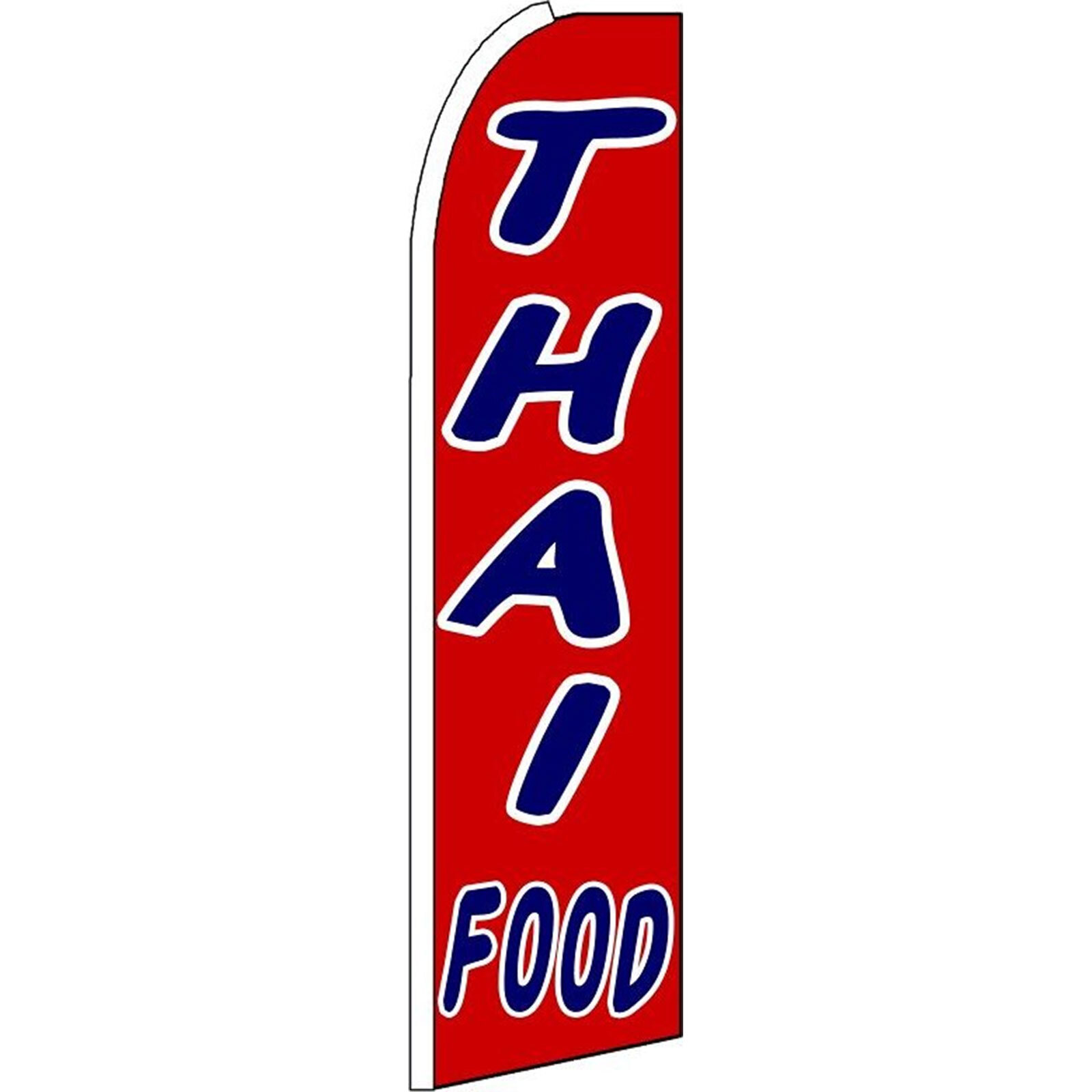 Thai Food 3 ft X 11 1/2 ft Polyester Swooper Flag