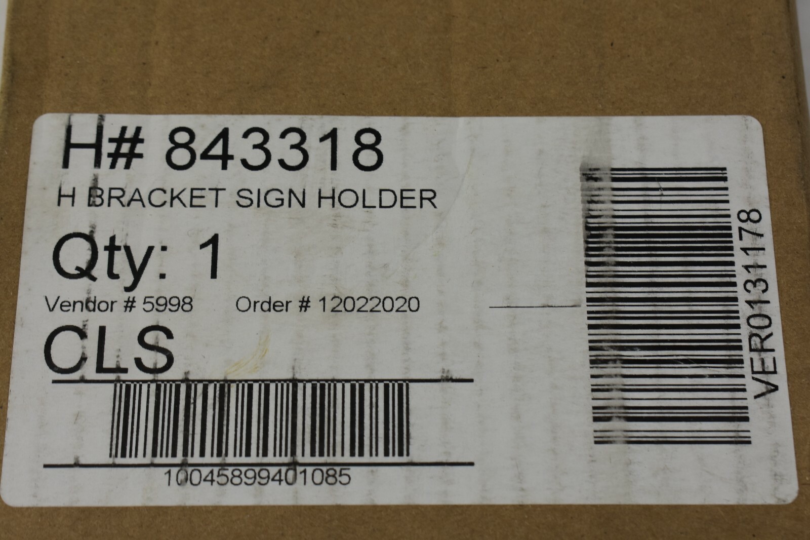Lot Of 11 Hillman Group 843318 Silver Stainless Steel H Bracket Sign Holder 24&Prime;