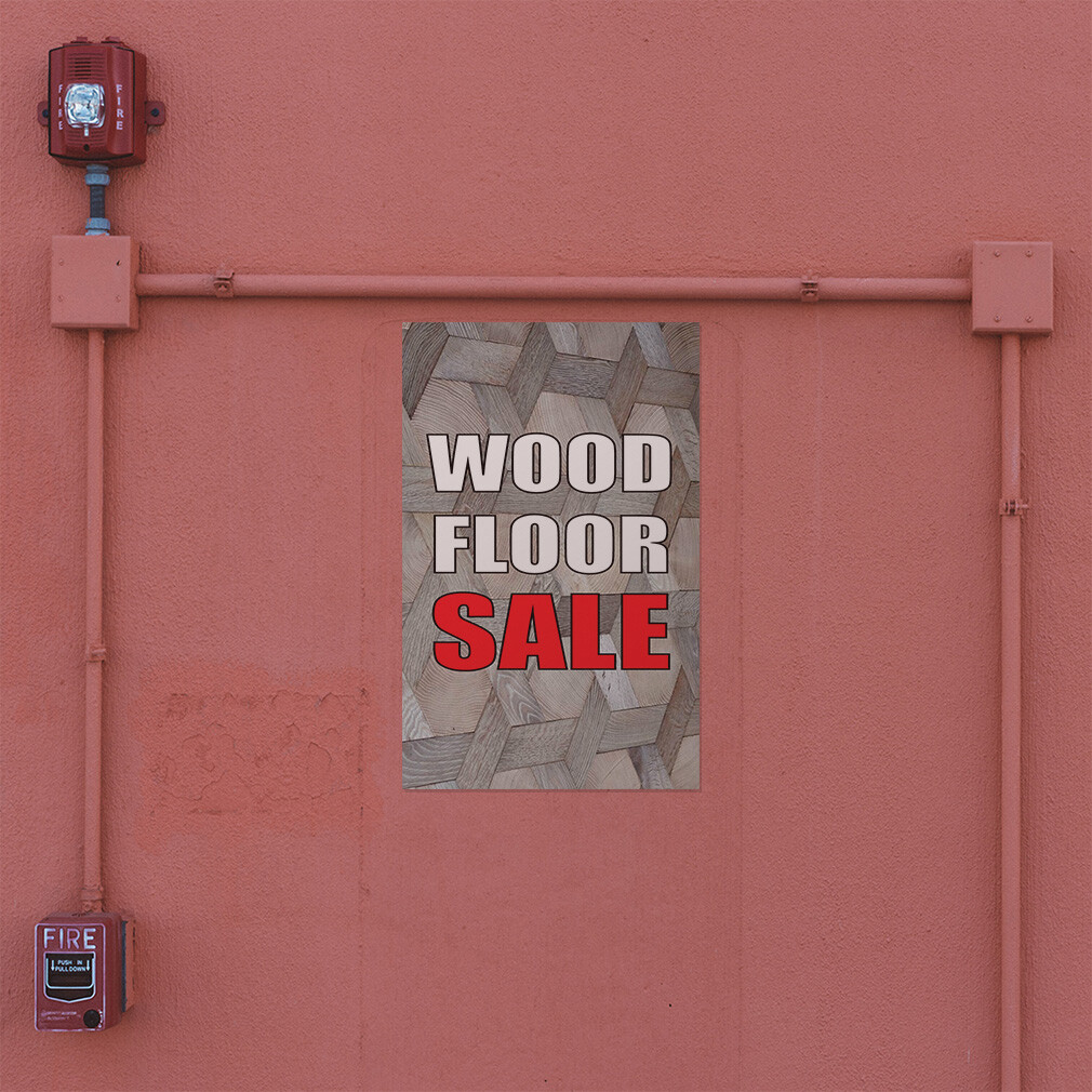 Door Decals Vertical Vinyl Stickers Multiple Sizes Wood Floor Deal Business