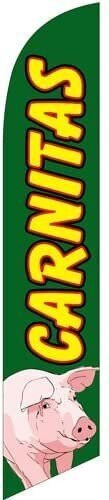 Carnitas Advertising Feather Flag Banner Swooper, Replacement Flag Only