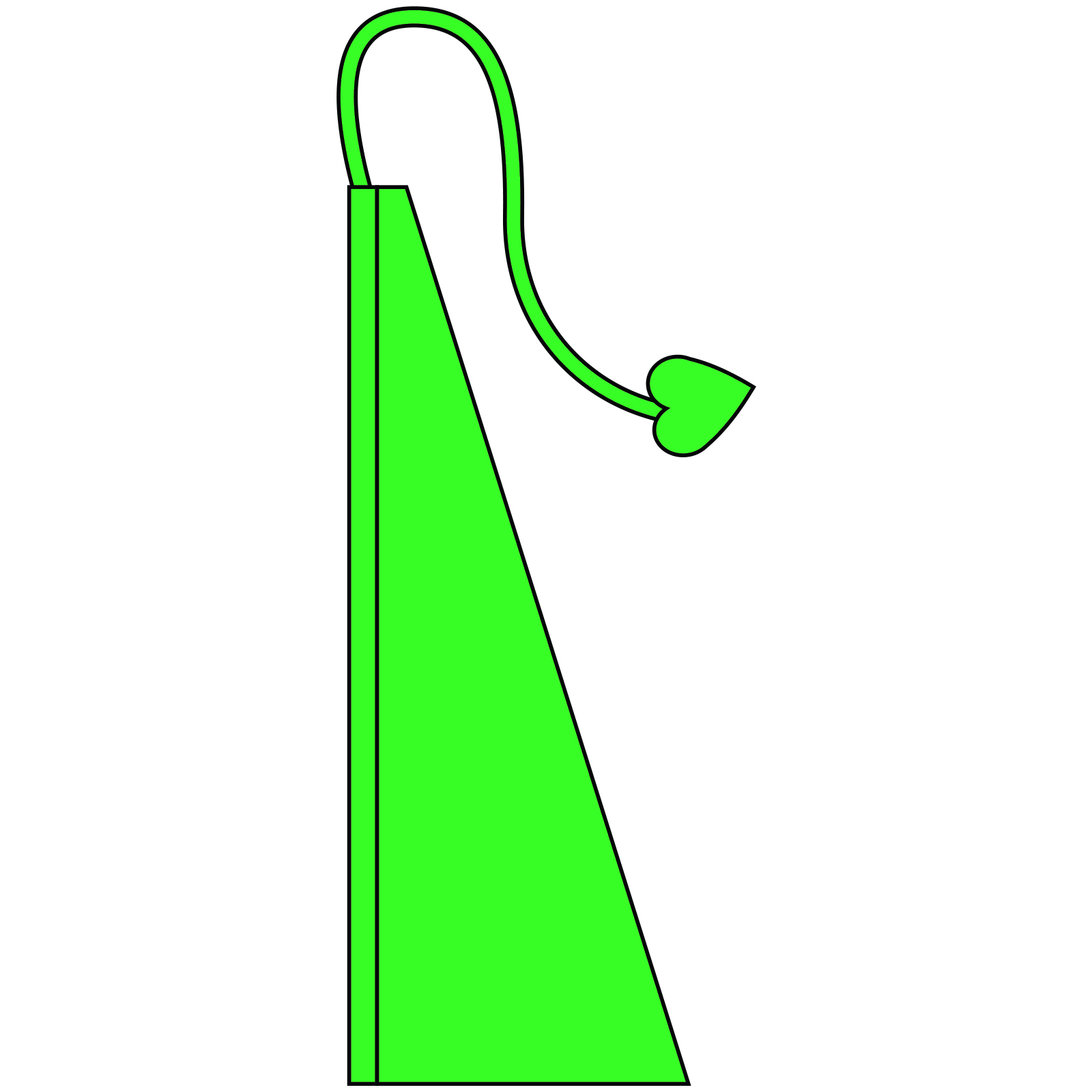New 13&prime; Windtail Attention Flags Spring Green