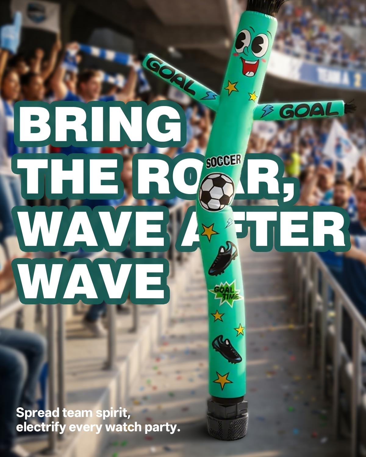 7 FT Inflatable Tube Man with Blower: Soccer Sports Theme Inflatable Dancing Man