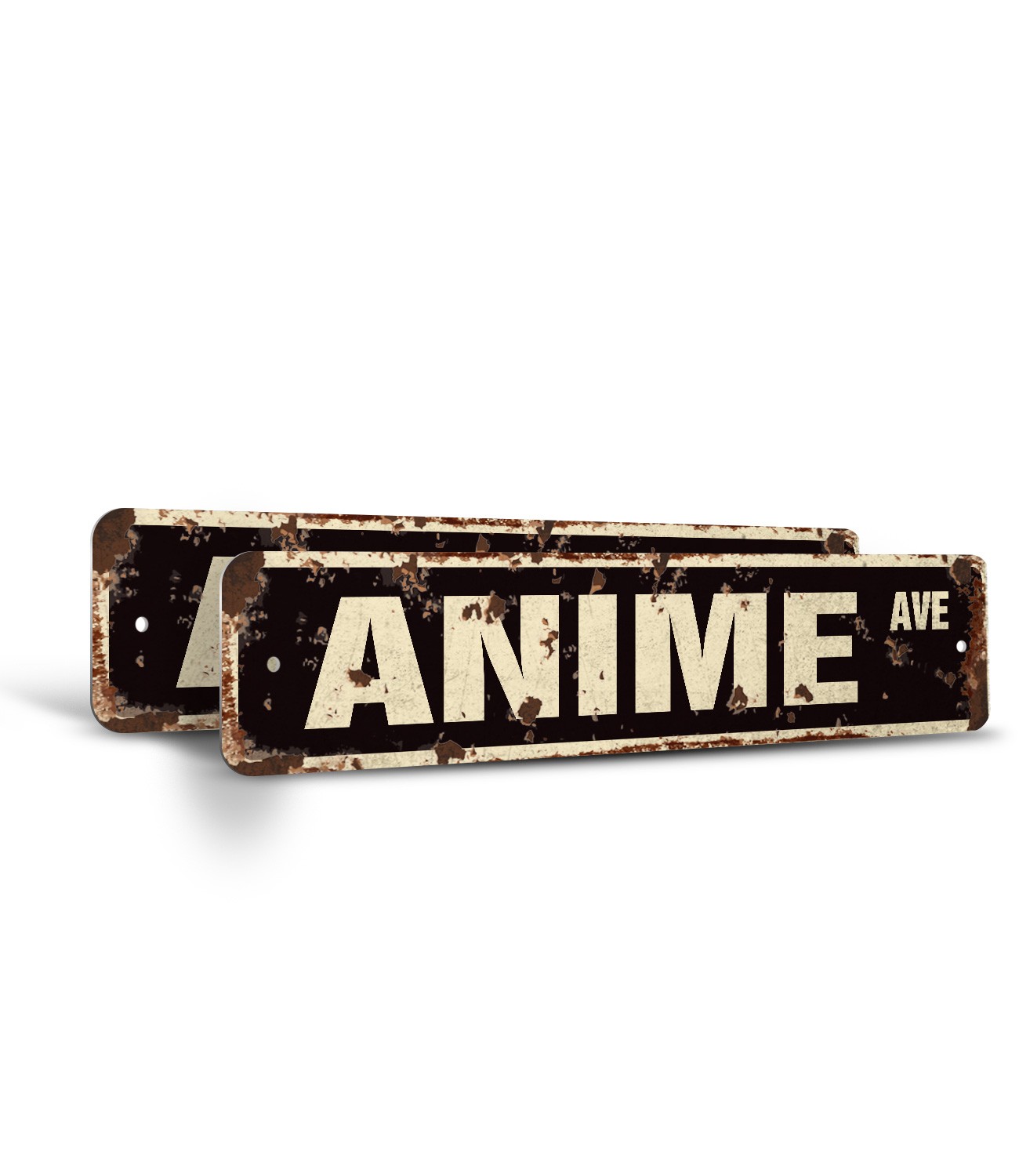 ANIME Vintage Style Street Sign Metal Plastic cartoon japanese japan show