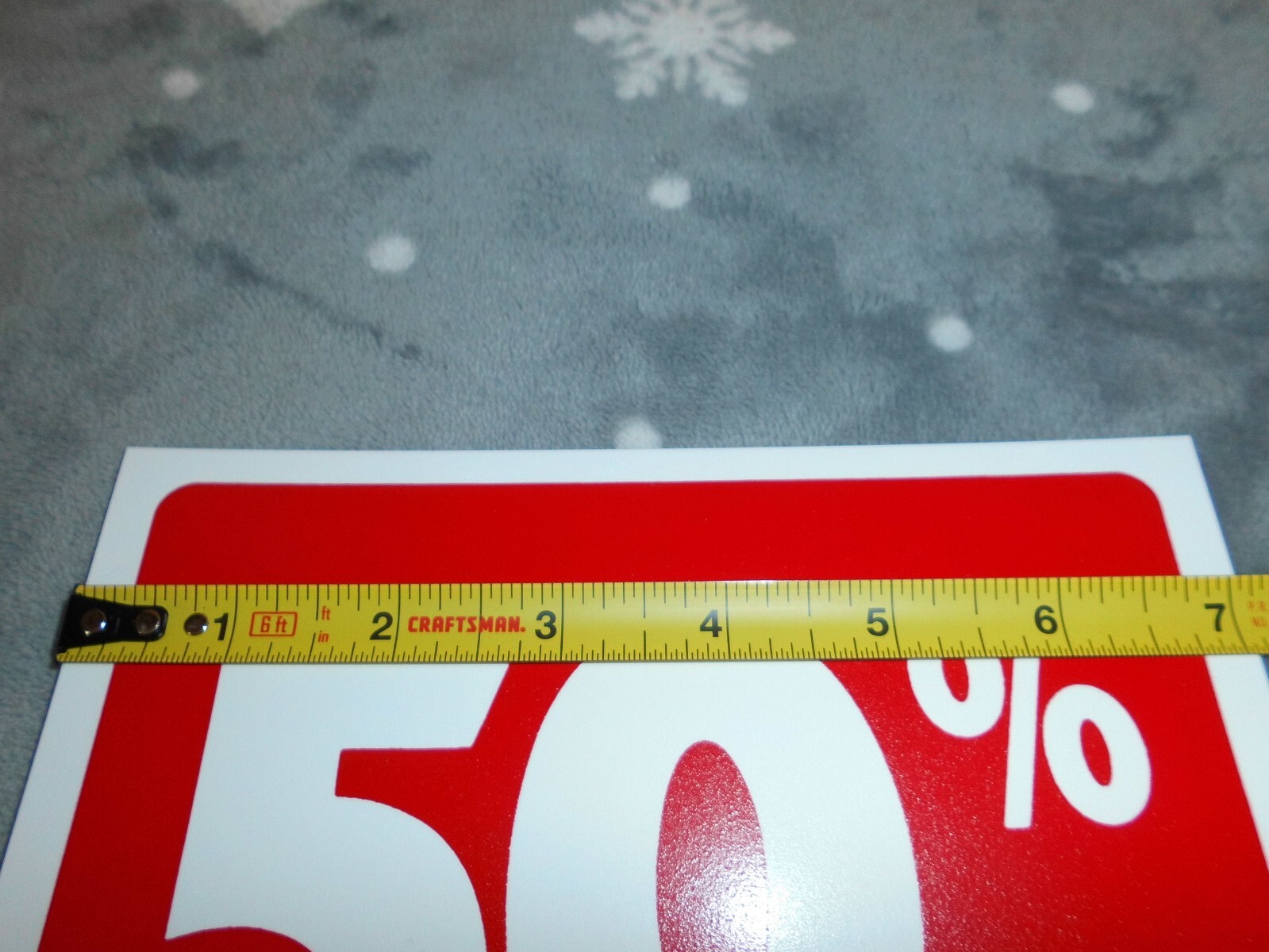 « 50% Off » 5&Prime; x 7&Prime; Plastic Sign/Placard