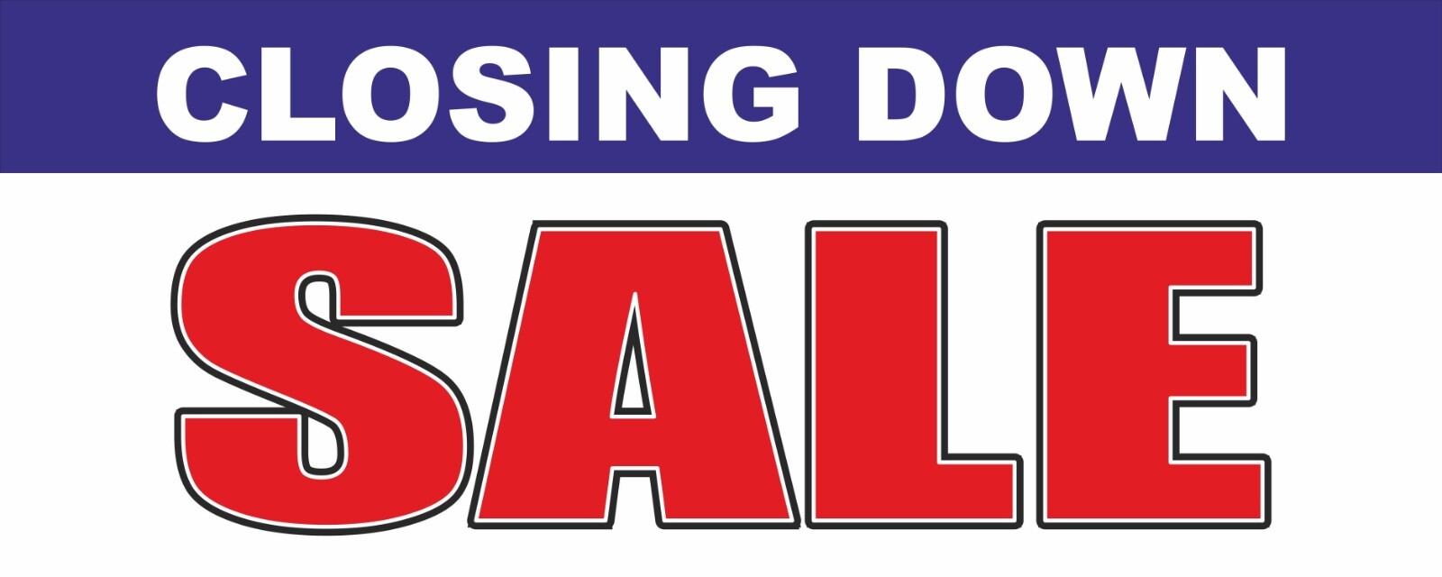 CLOSING DOWN SALE Advertising Banner Vinyl Mesh Sign EVERYTHING MUST GO Shop