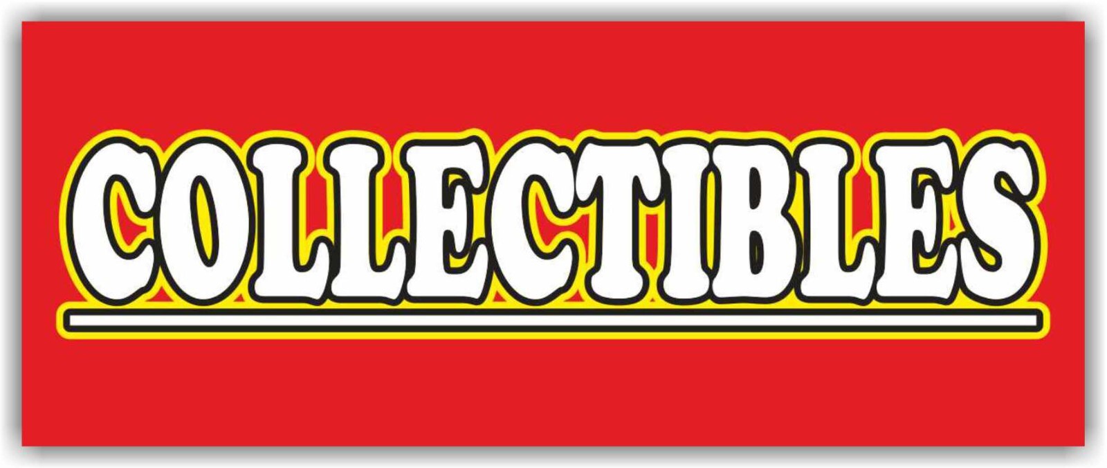COLLECTIBLES Advertising Banner Vinyl Mesh Sign ANTIQUE STORE Vintage Shop