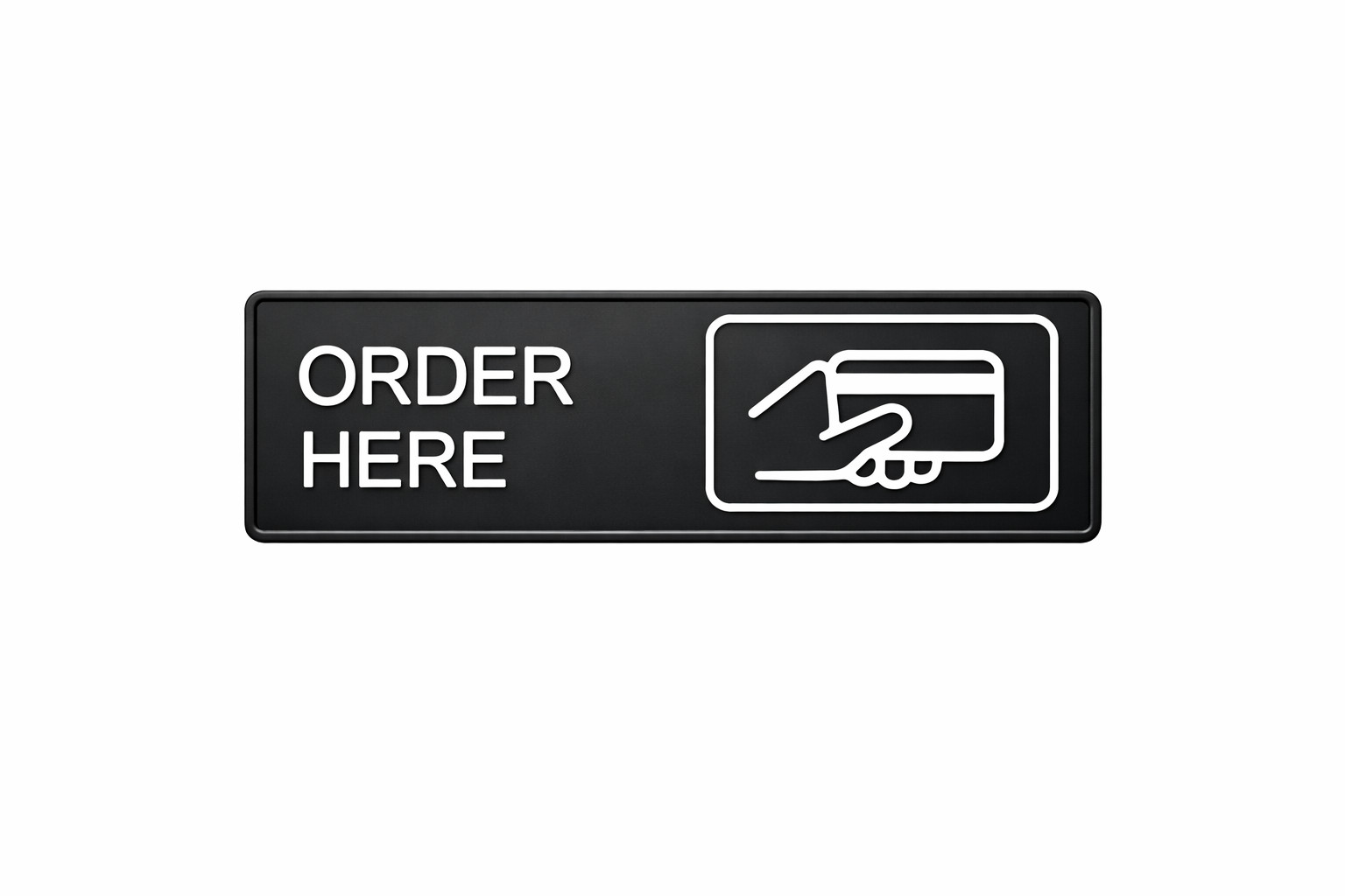 COMBO! « Order Here » & « Pick Up Here » Dual Sign Set – Minimalist Coffee Shop