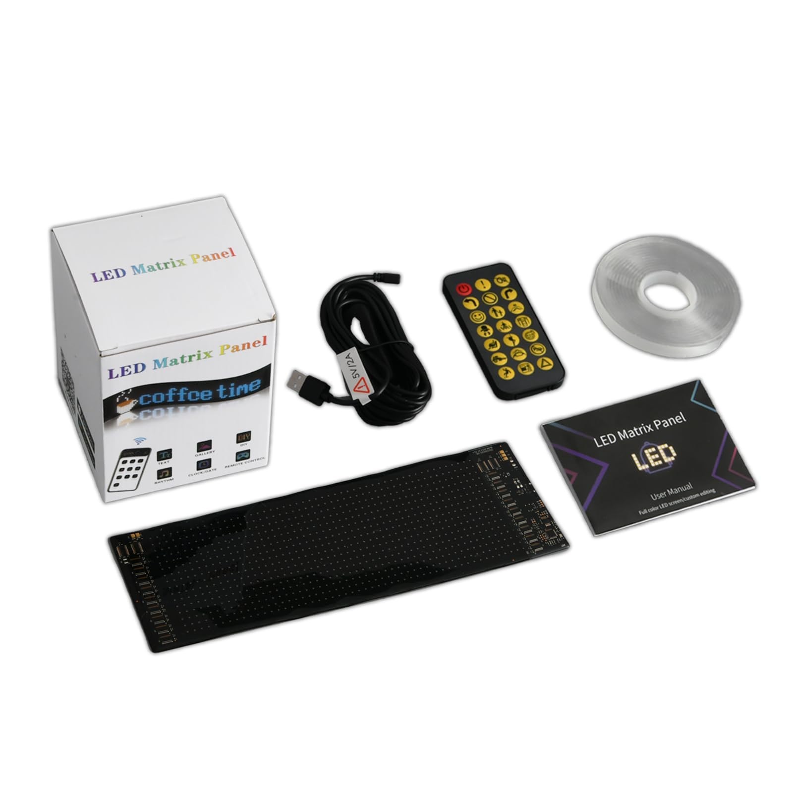 Programmable LED Car Sign 7 »x3 » Bluetooth App Control Scrolling Text Display f