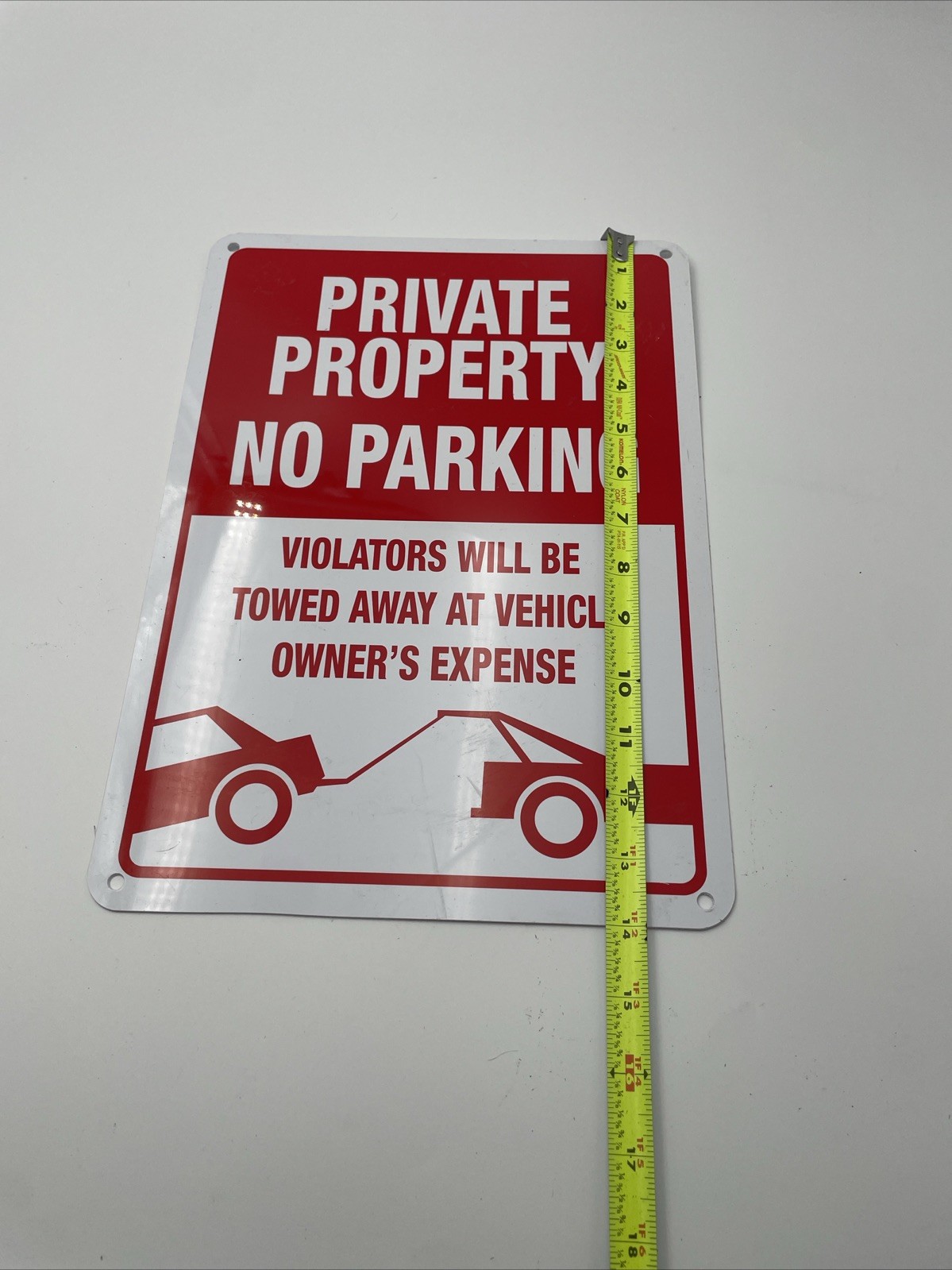 Private Property No Parking Violators will be towed away at owners expense sign