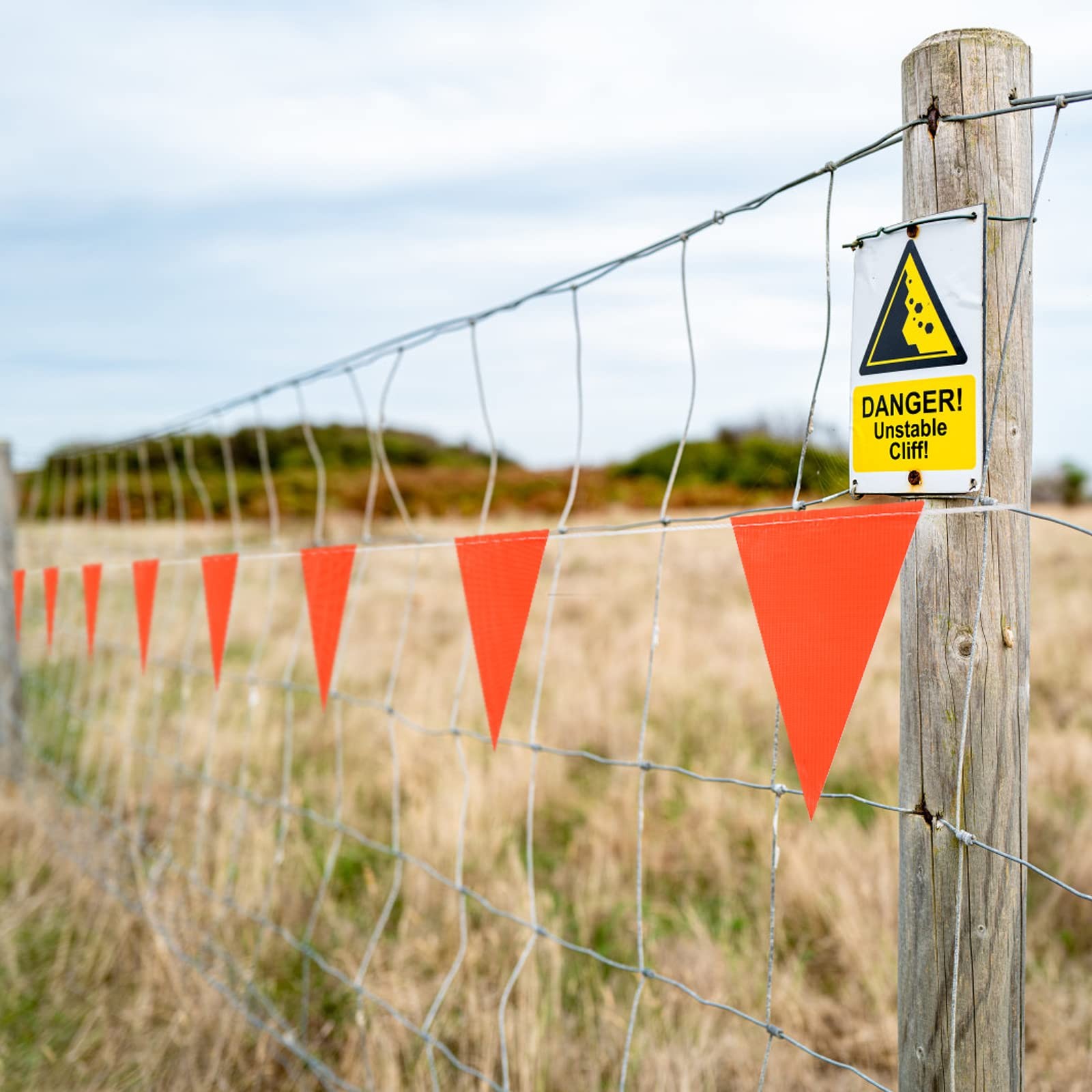 Pennant Safety Flags, Flagging Banner Warning Flags, Marking Flags on String for