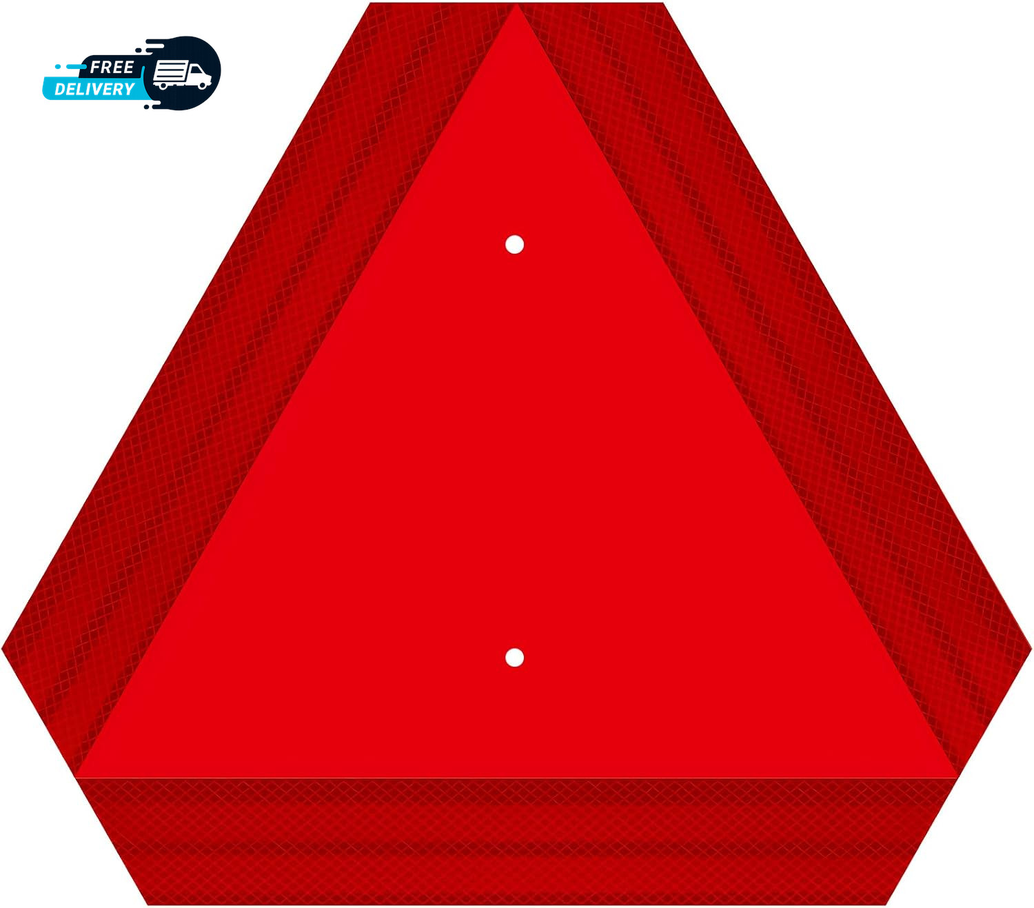 Slow Moving Vehicle Triangle Sign Rust Free Aluminum 14&Prime;X16&Prime; 40-Mil Thick