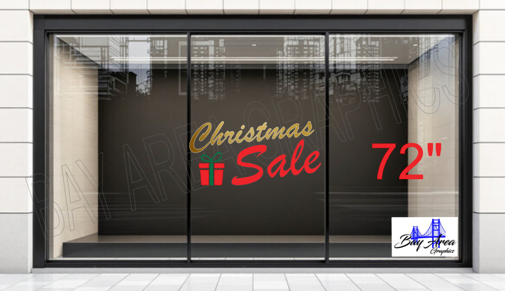 Christmas Sale Window Decal Oracal 651 Vinyl Sticker for Retail Stores*